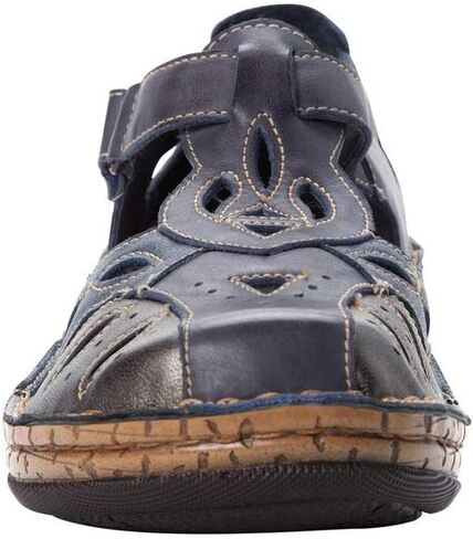 Propet Womens Jenna Cut-Out T-Strap Flats Casual - Black in Saudi Arabia