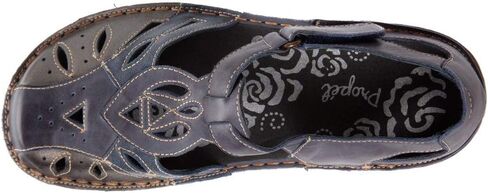 Propet Womens Jenna Cut-Out T-Strap Flats Casual - Black in Saudi Arabia
