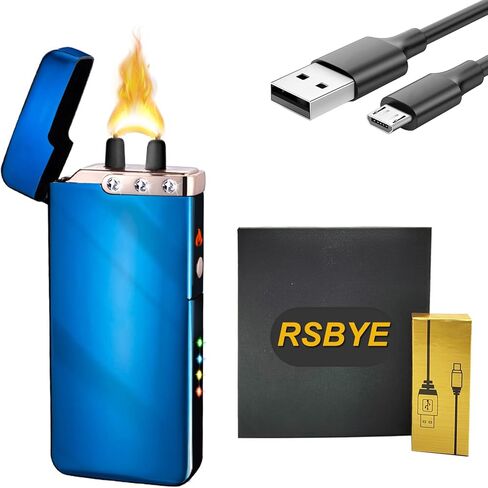 Electric Lighter Dragon Lighter Plasma Lighters Arc Flame Lighter USB Rechargeable Lighter Candle Lighter Butane Free with LED Battery Indicator,Gift for Men (Dragon) in Kuwait