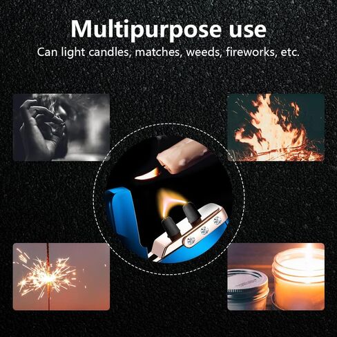 Electric Lighter Dragon Lighter Plasma Lighters Arc Flame Lighter USB Rechargeable Lighter Candle Lighter Butane Free with LED Battery Indicator,Gift for Men (Dragon) in Kuwait