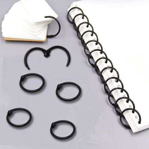 Binder Rings 1/2 inch, 50 Pack Loose Leaf Binder Ring, Nickel Plated Steel Binders Ring for Paper, Sliver Metal Rings for Index Cards and School in Saudi Arabia