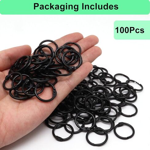 Binder Rings 1/2 inch, 50 Pack Loose Leaf Binder Ring, Nickel Plated Steel Binders Ring for Paper, Sliver Metal Rings for Index Cards and School in Saudi Arabia