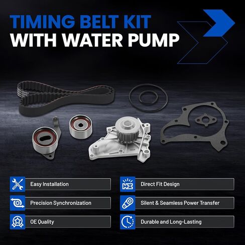 TKT026 Engine Timing Belt Kit with Water Pump Compatible with Lexus ES300 ES330 RX330 RX400h, Compatible with Toyota Camry Highlander Sienna Solara 3470-1257 in Saudi Arabia