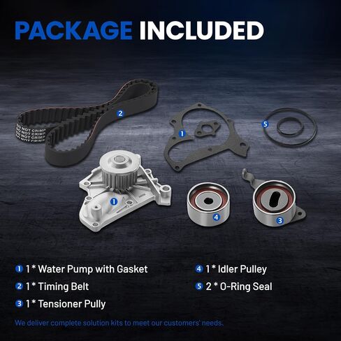 TKT026 Engine Timing Belt Kit with Water Pump Compatible with Lexus ES300 ES330 RX330 RX400h, Compatible with Toyota Camry Highlander Sienna Solara 3470-1257 in Saudi Arabia