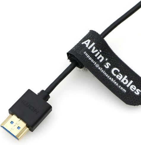 Alvin's Cables 8K 2.1 HDMI Cable for Atomos Ninja, 8K@60Hz 4K@120Hz High-Speed HDMI Cable for Z CAM, Feelworld, for Sony FS5 FS7 FX9, for Canon C300 C500 Up to Right Angle 30cm|11.8in in Kuwait