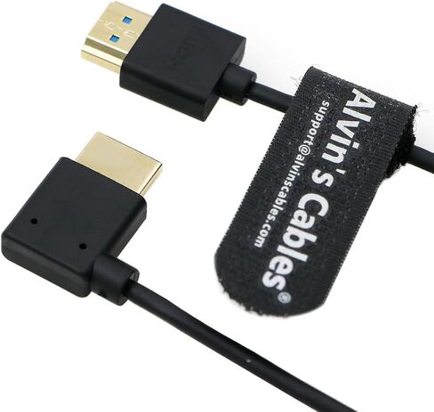 Alvin's Cables 8K 2.1 HDMI Cable for Atomos Ninja, 8K@60Hz 4K@120Hz High-Speed HDMI Cable for Z CAM, Feelworld, for Sony FS5 FS7 FX9, for Canon C300 C500 Up to Right Angle 30cm|11.8in in Kuwait