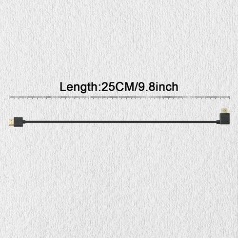 Alvin's Cables 8K 2.1 HDMI Cable for Atomos Ninja, 8K@60Hz 4K@120Hz High-Speed HDMI Cable for Z CAM, Feelworld, for Sony FS5 FS7 FX9, for Canon C300 C500 Up to Right Angle 30cm|11.8in in Kuwait