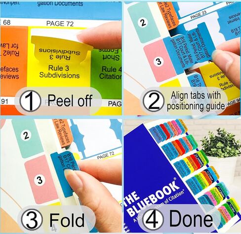 Index Tabs for The Bluebook: A Uniform System of Citation 22nd Edition. Color-Coded and Laminated The Bluebook Tabs,with Page Markers and Alignment Guide & Bookmark(Book not Included) in Saudi Arabia