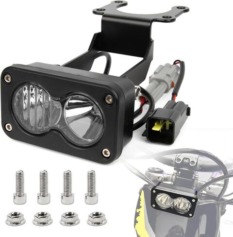مجموعة المصابيح الأمامية للدراجات النارية من PSLER - مع حزام وقوس محول، من أجل Talaria Sting R MX4 X3، Suron Segway X260 Ebike Light، 20W 6000-6500K Spot/Flood Light Pods Combo Kit، 3 بوصة، ضوء أبيض in Kuwait