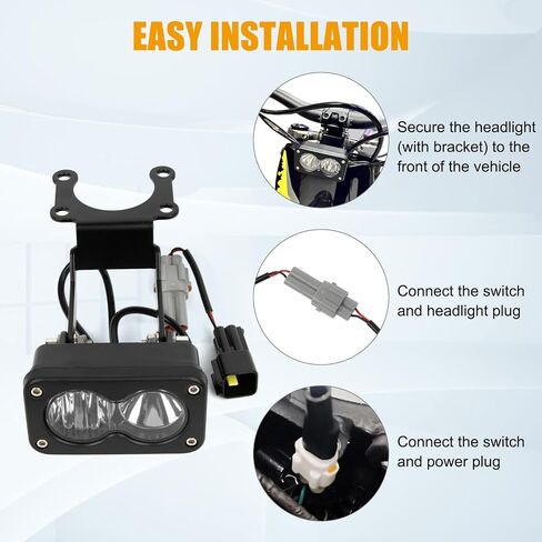 مجموعة المصابيح الأمامية للدراجات النارية من PSLER - مع حزام وقوس محول، من أجل Talaria Sting R MX4 X3، Suron Segway X260 Ebike Light، 20W 6000-6500K Spot/Flood Light Pods Combo Kit، 3 بوصة، ضوء أبيض in Kuwait