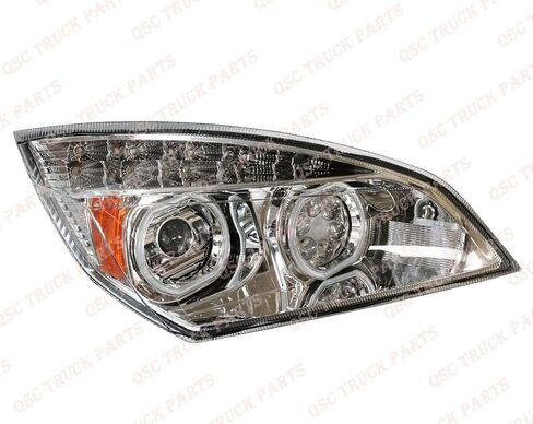 QSC Truck Parts Full LED Performance Headlight Assemblies Pair Freightliner Cascadia 2018-2024 in Saudi Arabia