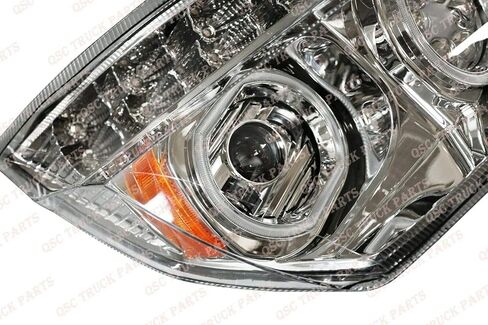 QSC Truck Parts Full LED Performance Headlight Assemblies Pair Freightliner Cascadia 2018-2024 in Saudi Arabia