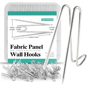 Cubicle Hooks - 40PCS Silver Fabric Panel Wall Hook with Clear Storage Box, Cubicle Frame Picture Hanger & Cubical Wall Hooks for Office Home School Decor & DIY Parties Interior Exterior (40) in Kuwait