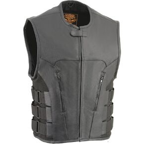 Men's Updated Bullet Proof Style Swat Vest Single Panel Back & Wide Arm Holes Perfect for Clubs Patches in Saudi Arabia