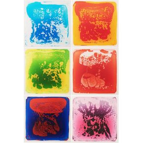 WOWSTAR 12" x 12" Sensory Floor Tiles, 6 Sensory Tiles, Liquid Floor Tiles, Lava Tiles in Kuwait