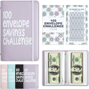 كتاب تخزين الميزانية لتحدي توفير المال لمدة 100 يوم، مجلد توفير المال، طريقة سهلة وممتعة لتوفير 10000 دولار أو 5050 دولارًا، تحدي توفير المال مع العائلة والأصدقاء والأصدقاء in Kuwait