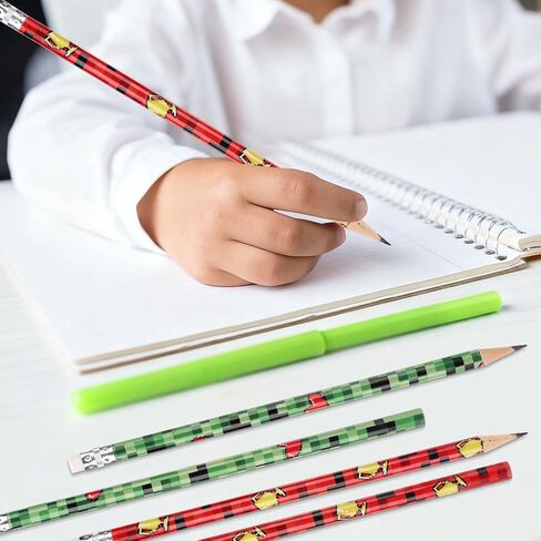 20 قطعة من أقلام الرصاص البكسل من سافيتا، أقلام رصاص خشبية باللونين الأحمر والأخضر مع ممحاة للأطفال والأولاد والبنات ومحبي الألعاب وحفلات أعياد الميلاد وحشو الحقائب المدرسية ومستلزمات الفصول الدراسية والقرطاسية المكتبية in Saudi Arabia