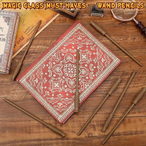 EZVYAO Wand Pencils 14PCS - Wizard Theme Party Favors for Kids Magic Birthday Gifts, School Classroom Rewards, Halloween Decor, Mixed in Saudi Arabia