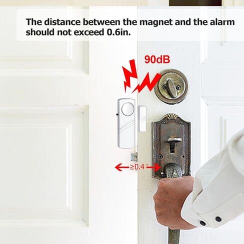 Door Window Alarm, 90dB Wireless Sensor Alarm for Kids & Home Security | Door Alarms for Kids Safety, Easy Installation Doorbell Alarms for Office House Window Pool in Kuwait