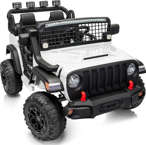 لعبة سيارة ركوب بمقعدين، سيارة كهربائية 24 فولت 4WD للأطفال من عمر 4 إلى 8 سنوات مع جهاز تحكم عن بعد، محركات 4 × 200 وات، سعة 110 رطل - أرجواني in Kuwait