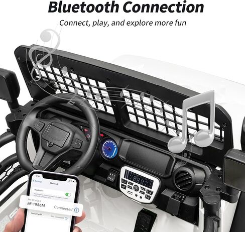 لعبة سيارة ركوب بمقعدين، سيارة كهربائية 24 فولت 4WD للأطفال من عمر 4 إلى 8 سنوات مع جهاز تحكم عن بعد، محركات 4 × 200 وات، سعة 110 رطل - أرجواني in Kuwait