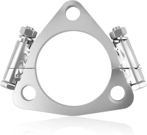 Triangular 2.5" ID Car Split Exhaust Flange,Sturdy Car Split Flange Adapts to 2.25" Flared Y-type Exhaust Pipe,Professional Cars Exhausts Flanges Cars Accessories in Saudi Arabia