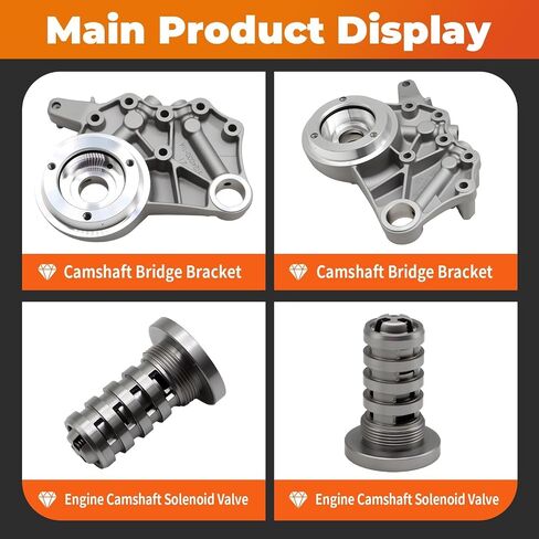 Camshaft Bridge Bracket Adjuster Magnet Solenoid Valve Compatible with A3 A4 A5 A6 CC Eos GTI Jetta Passat Passat CC Q5 TT TT Quattro 2008-2016 1.8L L4 2.0L L4 3.0L V6 06H103144G in Saudi Arabia