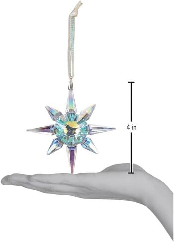 Old World Christmas Ornaments: 12 Crystal Icicles Glass Blown Ornaments for Christmas Tree (34015) in Saudi Arabia