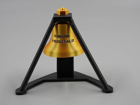 نموذج جامعي الذكرى السنوية الخمسين لـ SS Edmund Fitzgerald بتفاصيل عالية بطول 1 قدم (نموذج مع جرس وحامل) in Kuwait