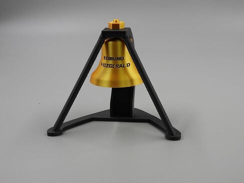 نموذج جامعي الذكرى السنوية الخمسين لـ SS Edmund Fitzgerald بتفاصيل عالية بطول 1 قدم (نموذج مع جرس وحامل) in Kuwait