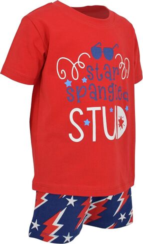 Unique Baby Boys Let Freedom Ring Patriotic 4th of July Shorts Set (7) in Saudi Arabia
