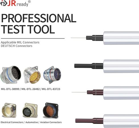 مجموعة أدوات قياس قوة الاحتفاظ JRready ST5244-HT250، أداة اختبار التوتر الكهربائي HT250-3 مع نصائح اختبار المقبس والدبوس توفر الوضع الصحيح لجهات الاتصال 20# 22# in Saudi Arabia