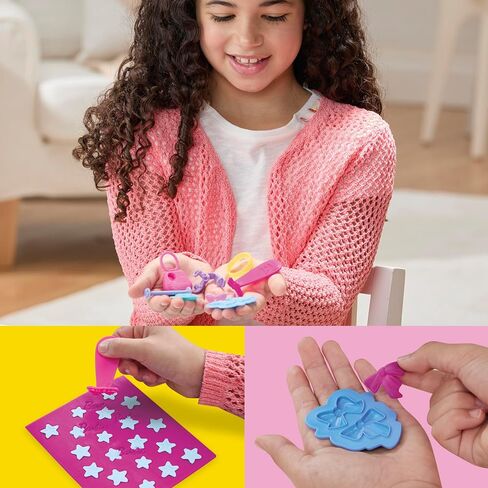 Play-Doh Barbie Sparkles and Gems Accessory Pack, 4 Refill Pattern Sheets of Modeling Compound, 8 Fashion Accessories, Kids Arts and Crafts, Kids, 5+ in Kuwait