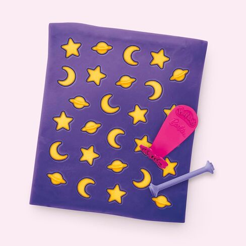 Play-Doh Barbie Sparkles and Gems Accessory Pack, 4 Refill Pattern Sheets of Modeling Compound, 8 Fashion Accessories, Kids Arts and Crafts, Kids, 5+ in Kuwait