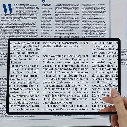 3X Full Page Magnifying Glass for Reading, Lightweight Rectangular Magnifier Sheet Provide Full Book Page Viewing Area Handheld in Saudi Arabia
