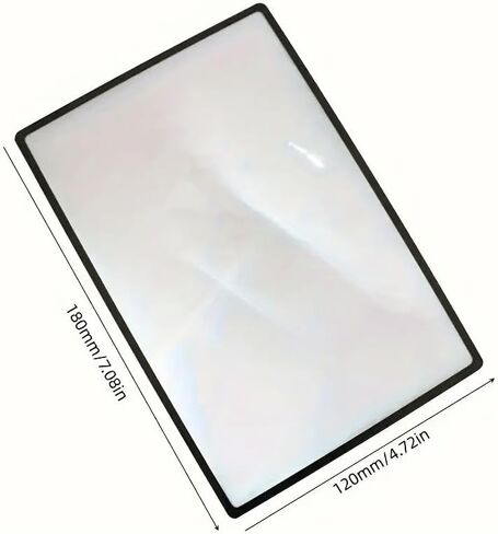 3X Full Page Magnifying Glass for Reading, Lightweight Rectangular Magnifier Sheet Provide Full Book Page Viewing Area Handheld in Saudi Arabia
