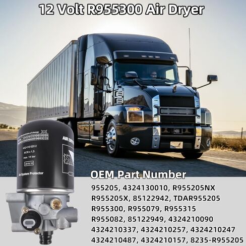 استبدال مجفف الهواء 12 فولت لنظام Meritor Wabco Saver 1200 Series 955205 R955300 R955079 955205 4324130010 R955205NX R955205X in Saudi Arabia