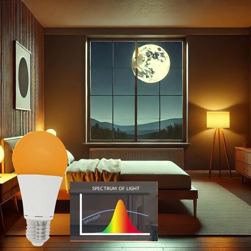 Nite-Nite Light Bulb. Natural Baby Sleep Aid. Promotes Healthy Sleeping Habits for Baby and Mother | Certified by The National Parenting Center. 3 Watt Dimmable, Amber Color - Flicker Free Pack of 1 in Kuwait