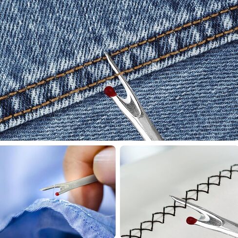 2Pcs Seam Rippers, Sewing Seam Thread Remover Stitch with Ergonomic Handles, for Needle Work Patterns and Sewing Clothes in Kuwait