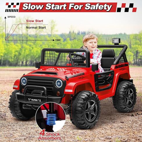 سيارة ركوب 24 فولت XL مع جهاز تحكم عن بعد، سيارة JOYRACER بمقعدين 4WD/2WD قابلة للتحويل للأطفال مع مقعد واسع 20 بوصة، زهرة هدية، عجلات سيارة بقوة 4 × 200 واط، شاحنة كبيرة 24 فولت للأولاد والبنات، وردي in Kuwait