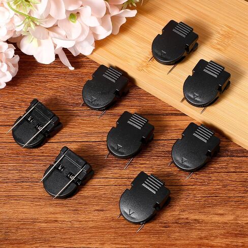 12Pcs Cubicle Clips, Fabric Partition Panel Wall Clip Cubicle Accessories Office Photos Wall for Notes Memos Standard Size(Black) in Saudi Arabia