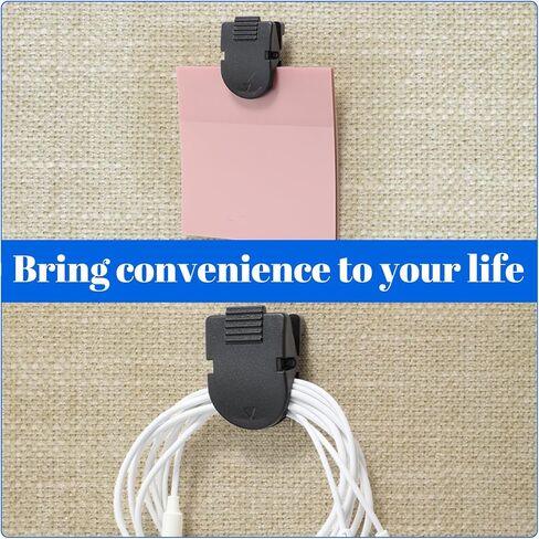12Pcs Cubicle Clips, Fabric Partition Panel Wall Clip Cubicle Accessories Office Photos Wall for Notes Memos Standard Size(Black) in Saudi Arabia