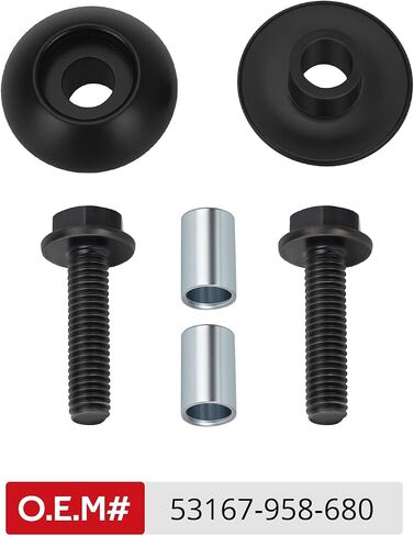 JAVIK Handle Bar End Guard Bolts Bracket Setting Collar for Honda ATV FourTrax 125/250/300/350/Recon 250/Sportrax 250/300/Rancher 350/400/Foreman 400/450/500/ATC 110 125 200 350 O.E.M# 53167-958-680 in Saudi Arabia
