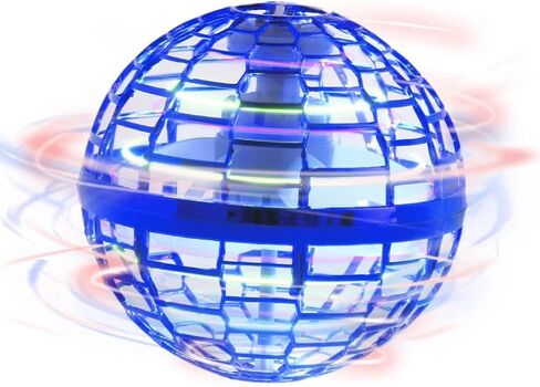 لعبة كرة Hoofun Flying Orb Ball، 2025 Magic Hover Ball Boomerang، دوران 360 درجة للكرة الأرضية الكونية، طائرة بدون طيار صغيرة يتم التحكم فيها يدويًا مع أضواء LED، ألعاب رائعة هدية للأولاد والبنات من سن 6 إلى 12 عامًا، أزرق in Kuwait