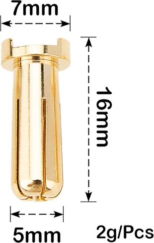 MEUS RACING 12Pcs Plug Bullet Connector for RC Battery Heatsink (4-5MM) in Saudi Arabia