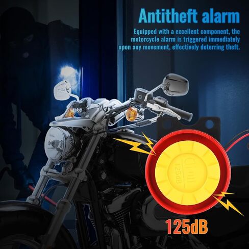 نظام أمان إنذار مضاد للسرقة للدراجات النارية DC12v - دراجة نارية مضادة للسرقة مع جهاز تحكم عن بعد - محرك التحكم في تشغيل الدراجة - الاختطاف in Kuwait