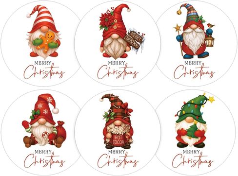 jijAcraft 120Pcs Christmas Gift Stickers - Vintage Happy Holiday Sticker, 2Inch Merry Christmas Stickers, Holiday Envelope Seal for Gift Wrapping, Cookie Bags, Party Favors, Xmas Party Supplies in Saudi Arabia