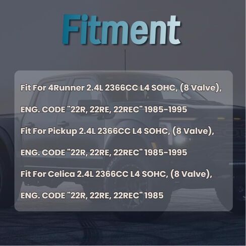 مجموعة رأس الأسطوانة مناسبة لتويوتا 22R 22RE 22REC سيليكا 4 عداء بيك اب 2.4L 22R 22RE 22REC 1985-1995 11101-35080, 1110135080 in Kuwait