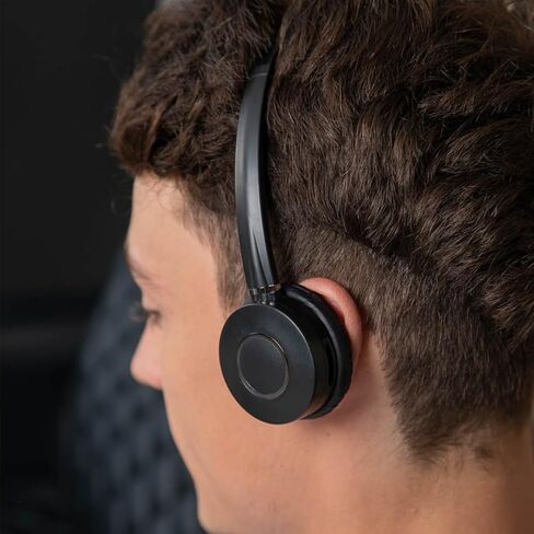 سماعة راس يو اس بي من كول سنتر مع ميكروفون بكلتا الأذنين يو سي للكمبيوتر - ميكروفون بخاصية الغاء الضوضاء وكتم صوت فرق الكمبيوتر وسكايب للاعمال in Kuwait