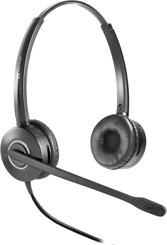 سماعة راس يو اس بي من كول سنتر مع ميكروفون بكلتا الأذنين يو سي للكمبيوتر - ميكروفون بخاصية الغاء الضوضاء وكتم صوت فرق الكمبيوتر وسكايب للاعمال in Kuwait